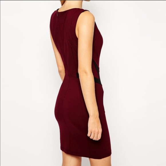 Asos Deep V-Neck Bodycon Dress - Picture 3 of 9